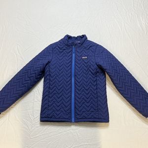 Patagonia Nano Puff Girls Blue Jacket Size M (10)